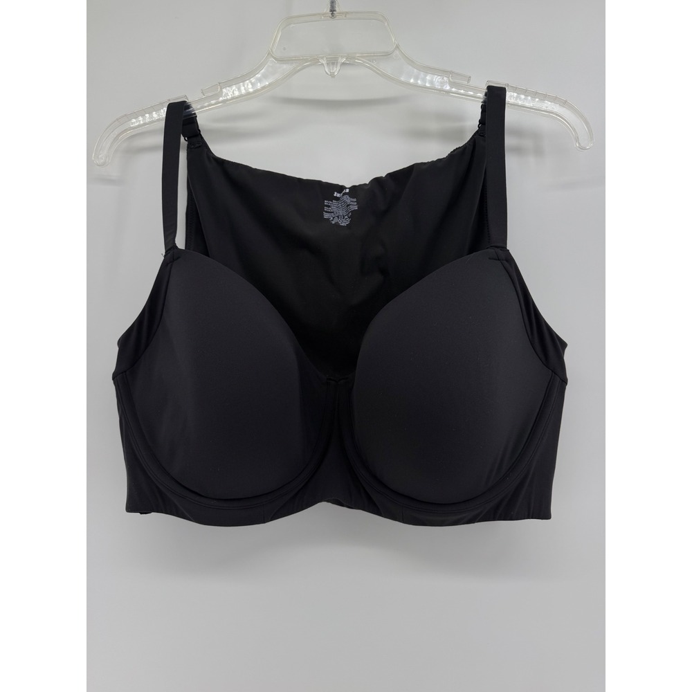 Skims Fits Everybody Unlined Underwire Bra Onyx Black 40D